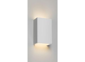 5056270859171 - Applique G9 Cuboid Up and Down Plâtre Blanc 230V IP20 40W - Knightsbridge