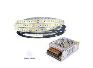 0613310741954 - Housecurity - led streifen smd 5050 300 led 5 meter streifen spule ip 65 kalt plus stromversorgung 5A