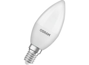 4099854023026 - LED-Lampen klassische Minikerzenform 60 Watts Ersatz E14 B-shape 6500 Kelvin Kaltes Tageslicht Matt single Pack - White - Osram