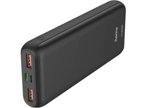 4047443486585 - hama 00201663 Power Pack PD20-HD 20000mAh 1x USB-C 2x USB-A für Schnellladen Anth