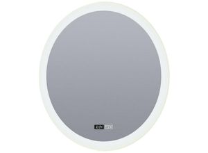 Image of Bathroom Mirror Runde Digitaluhr, Demister - Searchlight