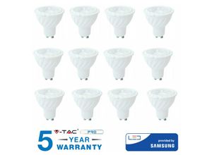 0604220599162 - V-tac - 12 GU10 65W led bulbs spotlight chip samsung dimmerable 110° GRADI-Cold