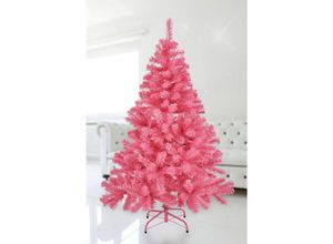 4260625744864 - Spetebo - Künstlicher Weihnachtsbaum - 90 cm   rosa - Kleiner Kunst Tannenbaum Christbaum inklusive Ständer