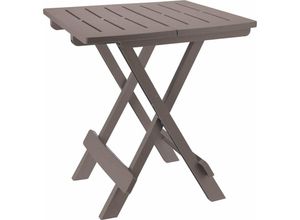 4262371530074 - Spetebo - Kunststoff Klapptisch adige 45 x 43 cm - braun - Garten Beistelltisch klappbar