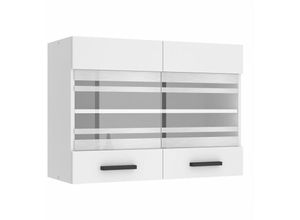 5904316249540 - Hängeschrank Küche Küchenschränke sgw Breite 80 cm Oberschrank mit 2 Türen Küchenhängeschränke Wandschrank Hängend Weiß matt - Belini