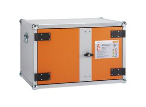 4052886464168 - Akku-Ladeschrank Premium 8 5 1-phasig LockEX Türverriegelung strombetriebener Rauchmelder akustischer Alarm belüftet ohne Stapelfüße B 890 x T 660 x H 520 mm lichtgrau reinorange 4052886464168 - Akku-Ladeschrank Premium 8 5 1-phasig LockEX Türverriegelung strombetriebener Rauchmelder akustischer Alarm belüftet ohne Stapelfüße B 890 x T 660 x H 520 mm lichtgrau reinorange