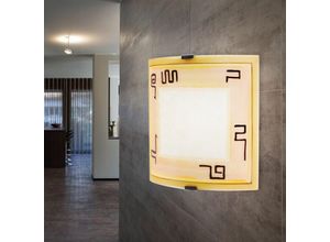 Image of Wand Leuchte Küchen Decken Strahler Glas Beleuchtung im Set inklusive led Leuchtmittel