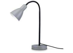 Image of Paco Home LED Lampe Tischlampe Deko Tischleuchte Schreibtischlampe Arbeitszimmer Büro E27 Schwarz 5, Tischleuchte Grau