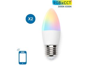 8433325202019 - Aigostar - led glühbirne smart wifi E27 5W rgb alexa google home 2 stück