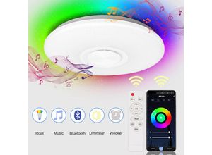 9441000424457 - SWANEW 36W LED Deckenleuchte mit Sternenhimmel-Effekt für den Flur im Wohnzimmer Bluetooth-Musik - RGB