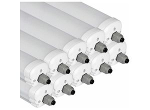 4059157107069 - Etc-shop - led Röhre 120 cm led Wannenleuchte 36 Watt led Feuchtraumleuchte Garage Werkstattleuchte kaltweiß 2280lm 6400K10er Set