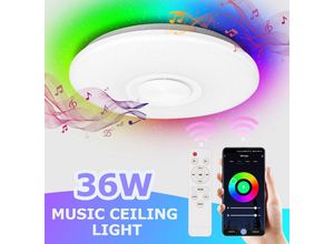 9441000424426 - Swanew - 36W led Deckenleuchte mit modernem Sternenhimmel-Effekt für das Schlafzimmer Bluetooth-Musik und rgb - rgb