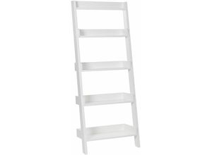 4260580927739 - Beliani - Bücherregal Weiß mdf Platte pvc Spanplatte 166 x 64 x 36 cm Industriell Elegant Dekorativ Viel Stauraum Fächer Wohnzimmer