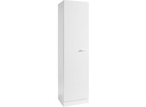 4251581543288 - Lomadox - Küchen-Seitenschrank SALERNO-03 Weiß Breite 50 cm - weiß