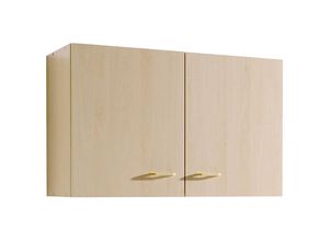 4251581543172 - Lomadox - Küchen-Hängeschrank 2-türig SALERNO-03 Buche Dekor Breite 80 cm