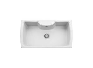 8033247615982 - Iperbriko - Samet Waschbecken 88x50 Granito Vasconebi 1 Becken weiß