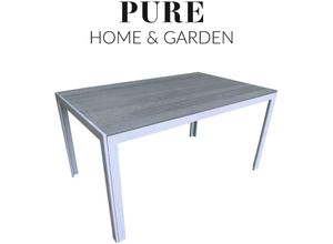 4250952319767 - Pure Home & Garden Garten-Esstisch Calor silber   grau 150 x 90 x 755 cm