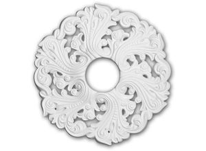 4250691774841 - Decor - Rosette profhome 156003 Deckenelement Zierelement Rokoko Barock Stil weiß ø 52 cm - weiß