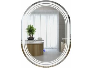 4255633546074 - Badspiegel mit Beleuchtung 70 x 50 cm Wandspiegel mit Touch-Schlater Badezimmerspiegel mit 3 led Lichtfarben Anti-Beschlag Memory-Funktion IP44 4255633546074 - Badspiegel mit Beleuchtung 70 x 50 cm Wandspiegel mit Touch-Schlater Badezimmerspiegel mit 3 led Lichtfarben Anti-Beschlag Memory-Funktion IP44