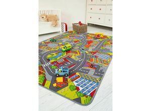 4002398087287 - Weitere - Andiamo Kinderzimmerteppich Straße 165 x 100 cm Kinderteppiche