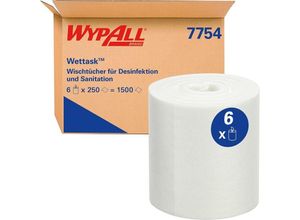 5027375053153 - Wischtücher WypAll® Wettask™ Nachfüllrollen für Desinfektionsmittelspender 6 x 250 Tücher weiß