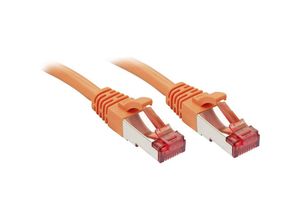 4002888478076 - 47807 RJ45 Netzwerkkabel Patchkabel cat 6 s ftp 100 m Orange mit Rastnasenschutz 1 St - Lindy