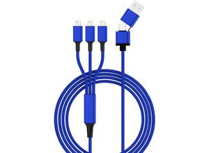 4250551407056 - - Smrter USB-Ladekabel usb 20 usb-a Stecker usb-c® Stecker Apple Lightning Stecker 120 m Blau smr