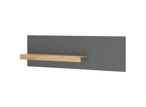 4066075142492 - Lomadox - Wandpaneel 140cm breit anthrazit mit Eiche CRISP-61 - anthrazit