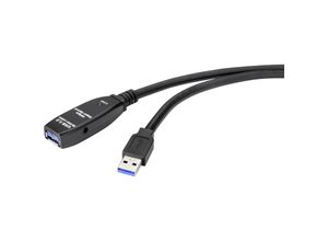 4064161150079 - USB-Kabel USB 32 Gen1 (USB 30   USB 31 Gen1) USB-A Stecker USB-A Buchse 1000 m Schwarz RF-4598346