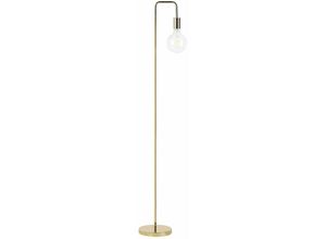 4251682247313 - Beliani - Stehlampe Gold 140 cm aus Metall Kabel mit Schalter Wohnzimmer Schlafzimmer Küche Flur Schlichtes Modernes Design - Gold