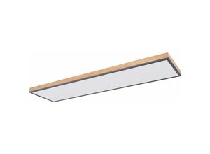 4059157181823 - LED Deckenleuchte Fernbedienung Deckenlampe Holzleuchte Wohnzimmerlampe CCT Nachtlicht Alu Holzoptik Graphit opal 1x 36W 2250Lm warm-kaltweiß L