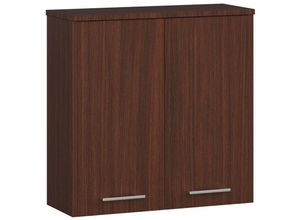 5901738165618 - Abamihome - Hängender Badezimmerschrank akord fin Wenge 60 cm 2 Türen 2 Ebenen B60 x H60 x T225 cm