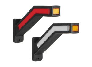 9795002602307 - Maerex - 2Pcs Anhänger led Seite Marker Licht Dynamische Blinker Auto Van Umriss Marker Beleuchtung Lkw Bremse Stop Signal Lampe