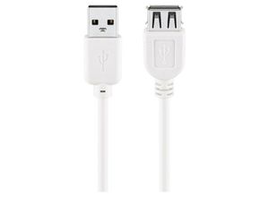 4040849961977 - Usb 20 Hi-Speed-Verlängerungskabel usb 20-Stecker (Typ a) usb 20-Buchse (Typ a) weiß 06 m (96197) - Goobay