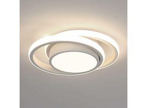 Image of LED-Deckenleuchte, runde Deckenleuchte 32 w, 2350 lm, moderne Deckenleuchte für Flur, Schlafzimmer, Badezimmer, Küche, Wohnzimmer, natürliches Licht