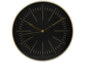 3560232559372 - Mobilibrico - Wanduhr für Wohnzimmer modern edith schwarz ø 30 cm