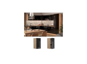 4066731344376 - Hängeschrank Küchenschrank R-Line Solid Eiche Schwarz 30 cm modern 4066731344376 - Hängeschrank Küchenschrank R-Line Solid Eiche Schwarz 30 cm modern