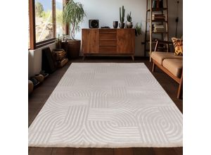 8682455394167 - Teppich Wohnzimmer Kurzflor Skandinavische Stil Teppich Einfarbig