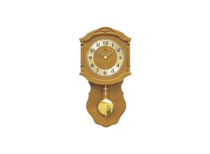 4037445131415 - Pendelwanduhr AMS W964 4 Wanduhren Gr B L 50 cm x 27 cm braun (eichefarben) Pendeluhren