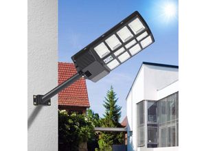 9441000410672 - 400W Solar led Straßenlaternen Wasserdichte Solarlampen mit Fernbedienung & Motion Sensor Sicherheitsleuchte für Außenwand Garten Veranda - Schwarz