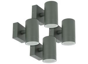 3700710828747 - Arum Lighting - Set mit 4 Wandleuchten venice Anthrazit außen Single Beam GU10 IP54