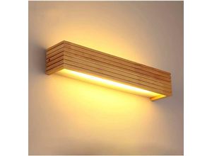 Image of Wandleuchte 35 cm LED-Wandleuchte Holzwandleuchte Innen-LED-Wandleuchte für Wohnzimmer, Schlafzimmer, Treppe, Flur - Minkurow