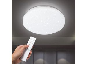 9441001223837 - 24W led Deckenleuchte Fernbedienung Flurleuchte Badezimmer Beleuchtung Dimmbar - Kaltweiß und Warmweiß - Vingo