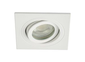 5020024519109 - Forum Lighting - Forum Cali Quadratisches kippbares Einbau-Downlight weiß IP65