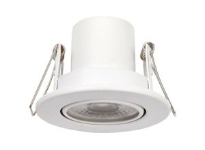 5017588082941 - Saxby Lighting - Saxby Shieldeco 500 cct neigbares Licht 5 w Einbau-Downlight mattweiß lackiert