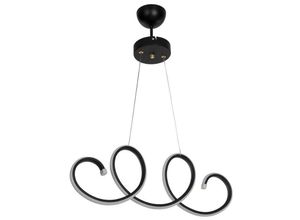 0645656388111 - Toscohome - Led Hängelampe 60 cm spiralförmige schwarze Farbe - Afra