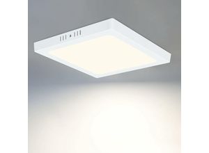 Image of Led Deckenleuchte Flach Deckenlampe - Modern Led Lampe Weiß lampe 18W IP44 Wasserfest für Küche Büro Wohnzimmer Badezimmer Flur Ø22.5CM 4000K - ZMH