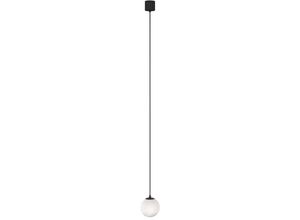 4262431064686 - - Pendellampe Pendelleuchte Hängelampe Kugelleuchte Metall schwarz weiß matt led