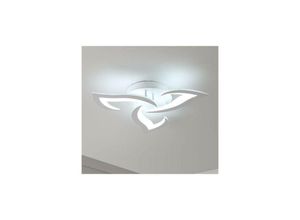 Image of Aiskdan - Moderne Led-Deckenlampe 33W, 3300LM, Kreatives Weißes Blütenblatt-Design, 6000K Kaltes Weiß, Acryl-Deckenlampe für Schlafzimmer,