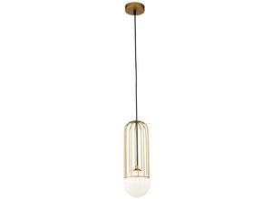 4262431054922 - - Pendellampe Pendelleuchte Hängelampe Hängeleuchte Esszimmerlampe Metall gold G9